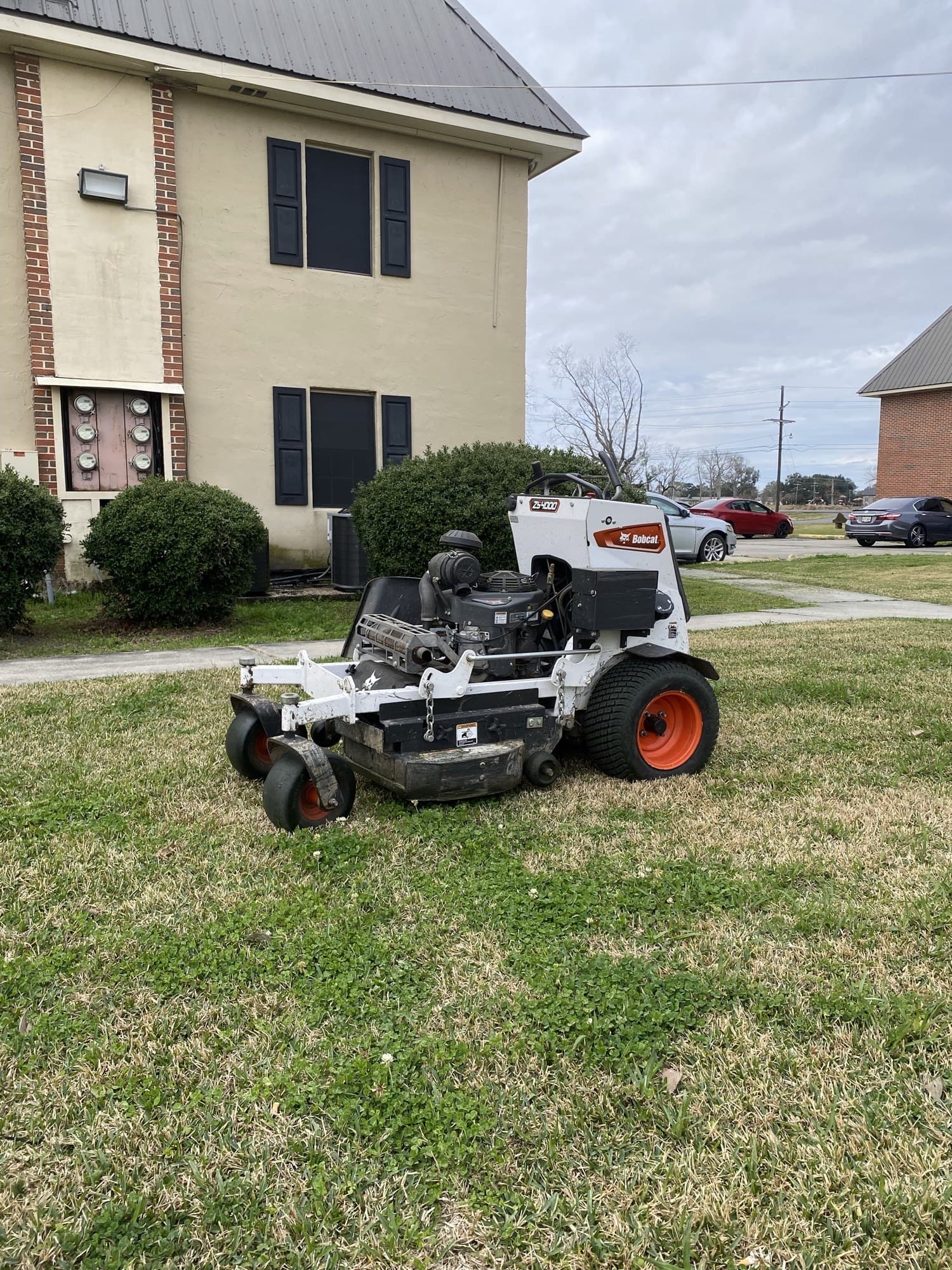 TIMCO zero-turn mower on a residential lawn in Thibodaux, LA